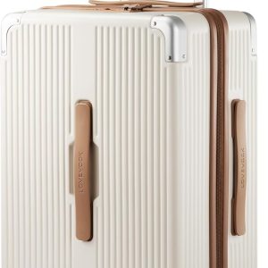 Stylish travel suitcase with wheels